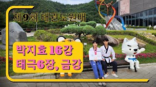 제9회 태권도원배 전국태권도선수권대회 | 박지효(청) 동대전고등학교 | 대전 알로하태권도장 | 태극 6장, 금강 | 16강전