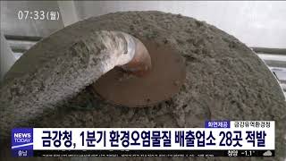 [대전MBC뉴스]금강청, 1분기 환경오염물질 배출업소 28곳 적발