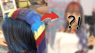 앵무새 아님 주의!! 이런 염색은 나밖에 안할 것 같아…