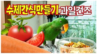 앵무새 키우기, 수제간식 만들기!