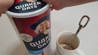 Quaker oats 언박싱 퀘이커오트밀 먹는 방법 몸에 좋고 간단한 아침식사추천
