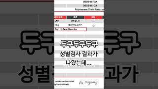 성별검사 결과 나왔어요!    #코뉴어 #성별검사 #앵…