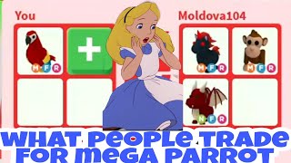 What People Offering For Mega Neon Parrot In Adopt Me Trading